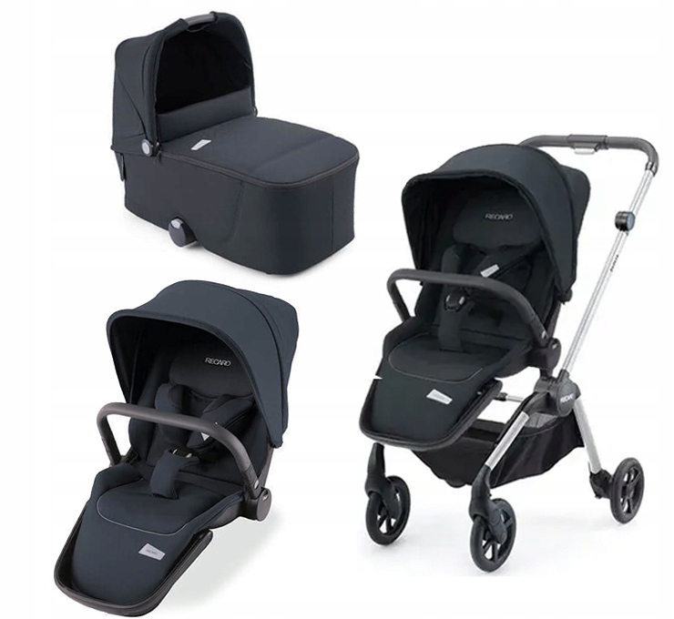Wózek dziecięcy 2w1 Recaro Sadena spacerówka gondola Prime Mat Black
