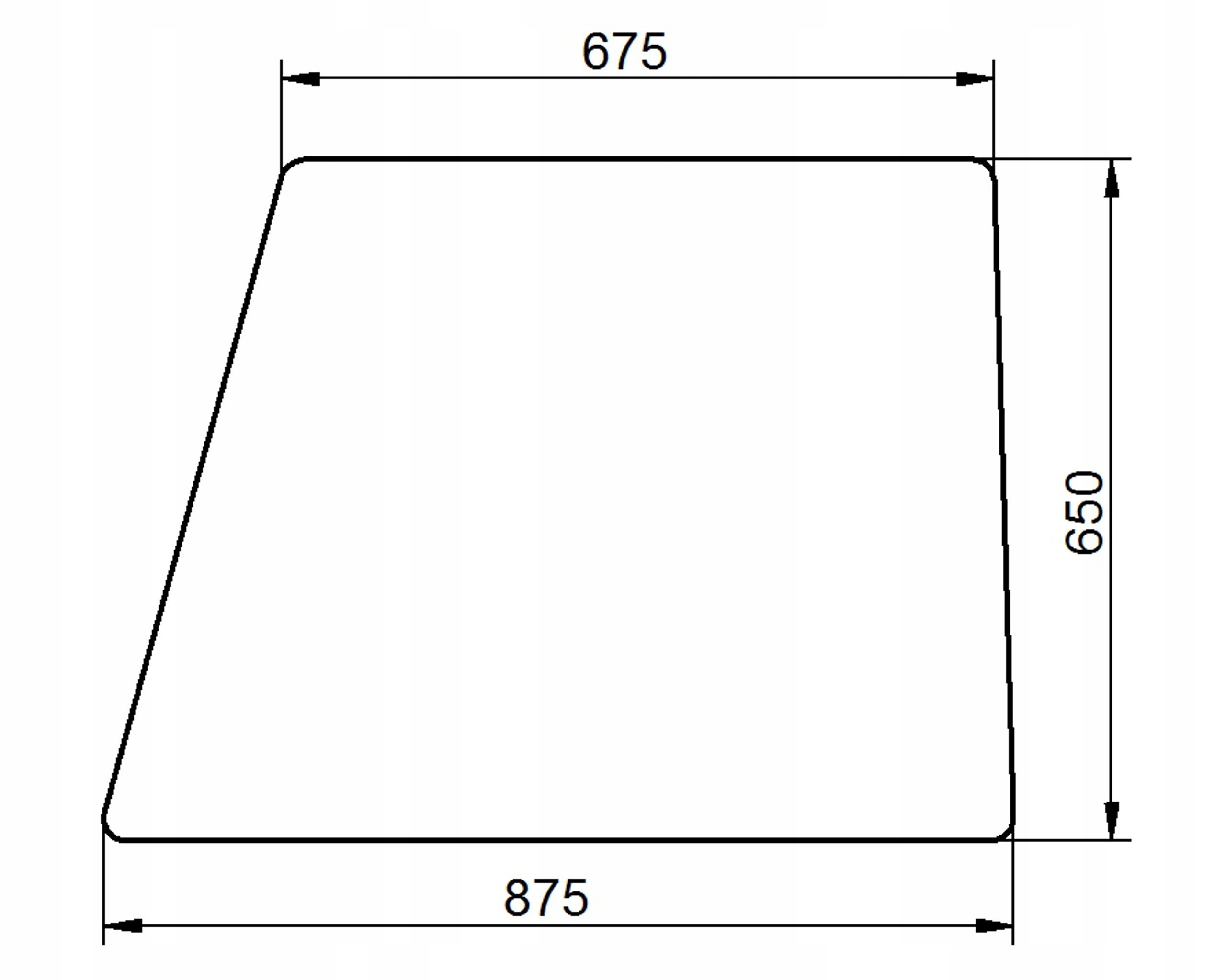 sklo Case 2294 horní dveře