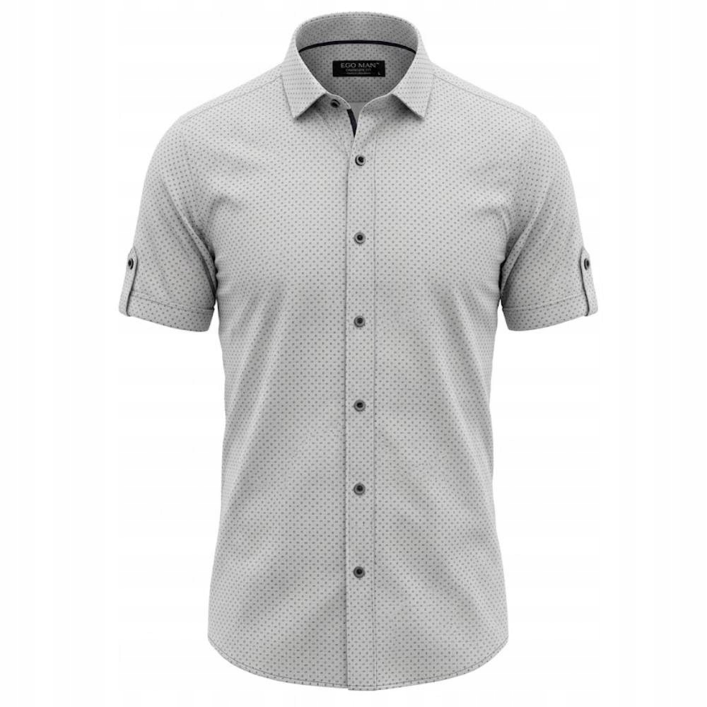 Ego Man košile pánská EKR-245-4 regular fit krátký rukáv XL