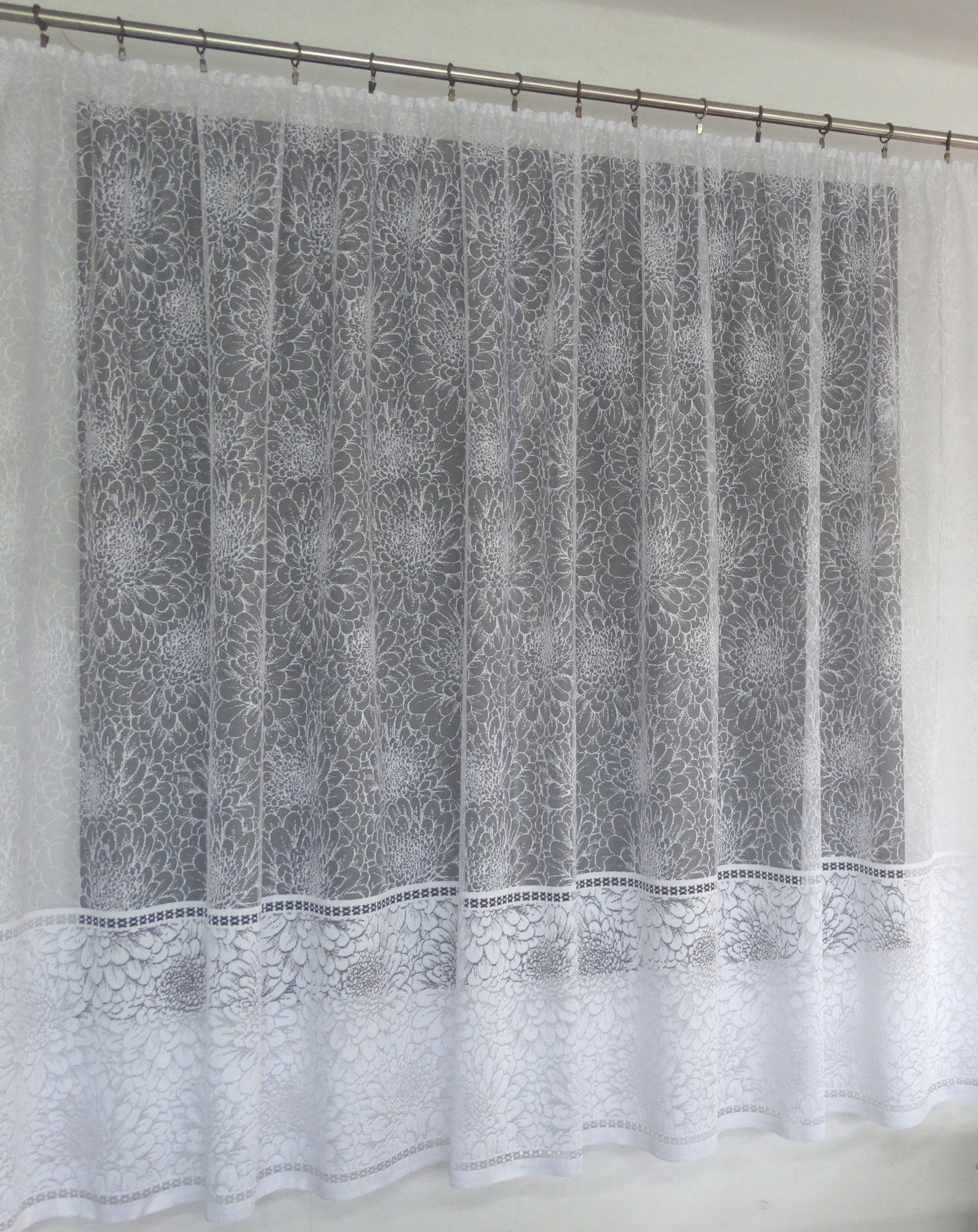 Mg Záclona 619/91 Bílá 500x160 cm Hotová Obšitá Bt