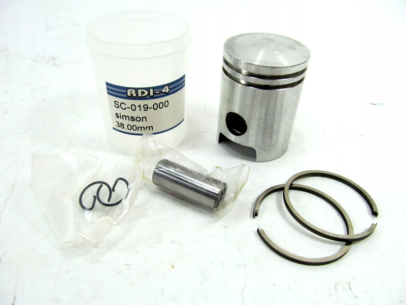 Tłok RDI-4 Tajwan nominalny 38 mm Simson S51 Enduto SR50 Skuter