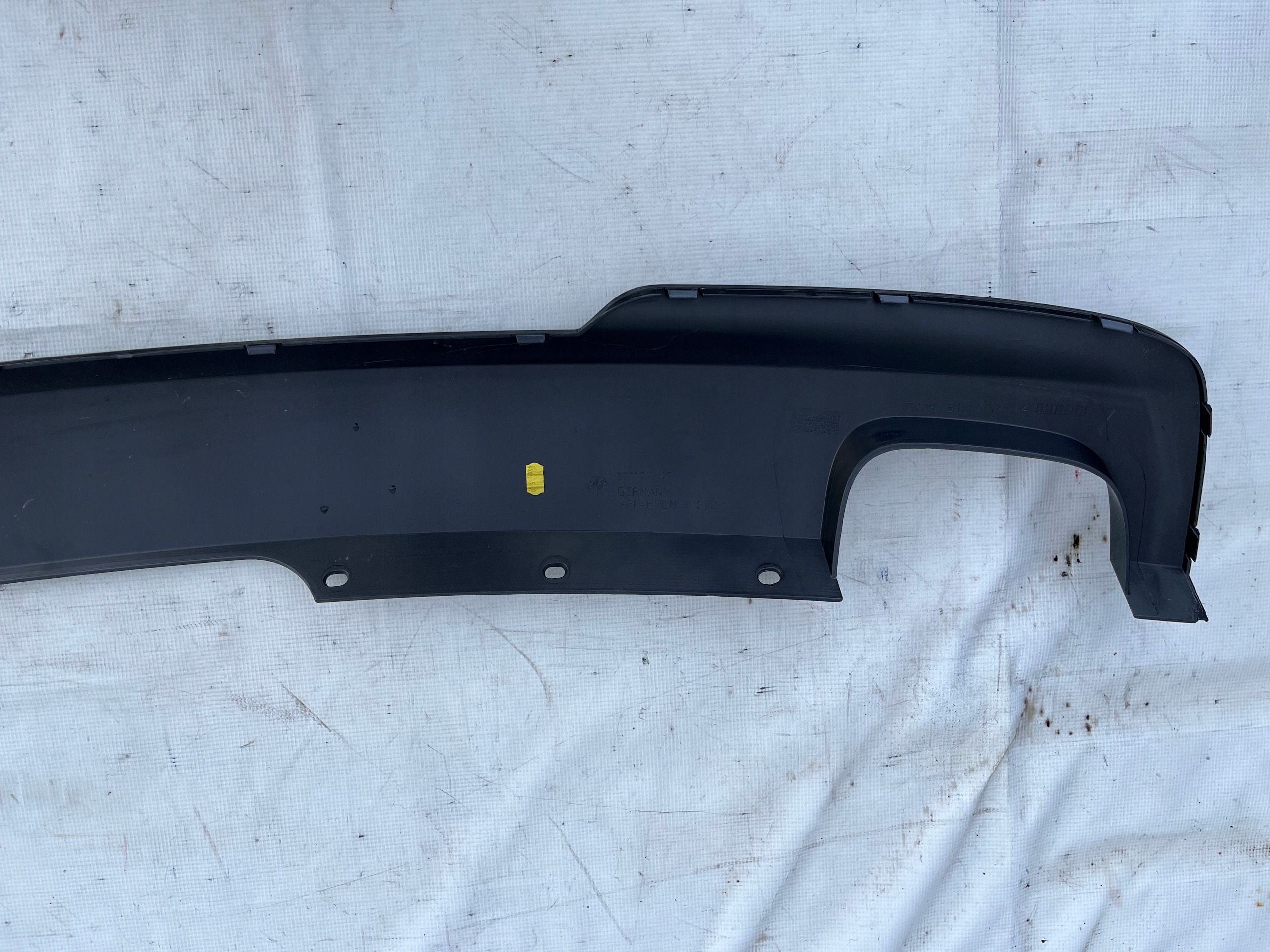 BMW F10/F11M-PAKIET diffusore Paraurti posteriore nero