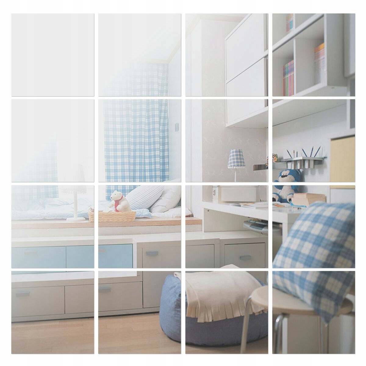 

Naklejka na Ścianę Lustro Lustrzany Kwadrat 15 cm