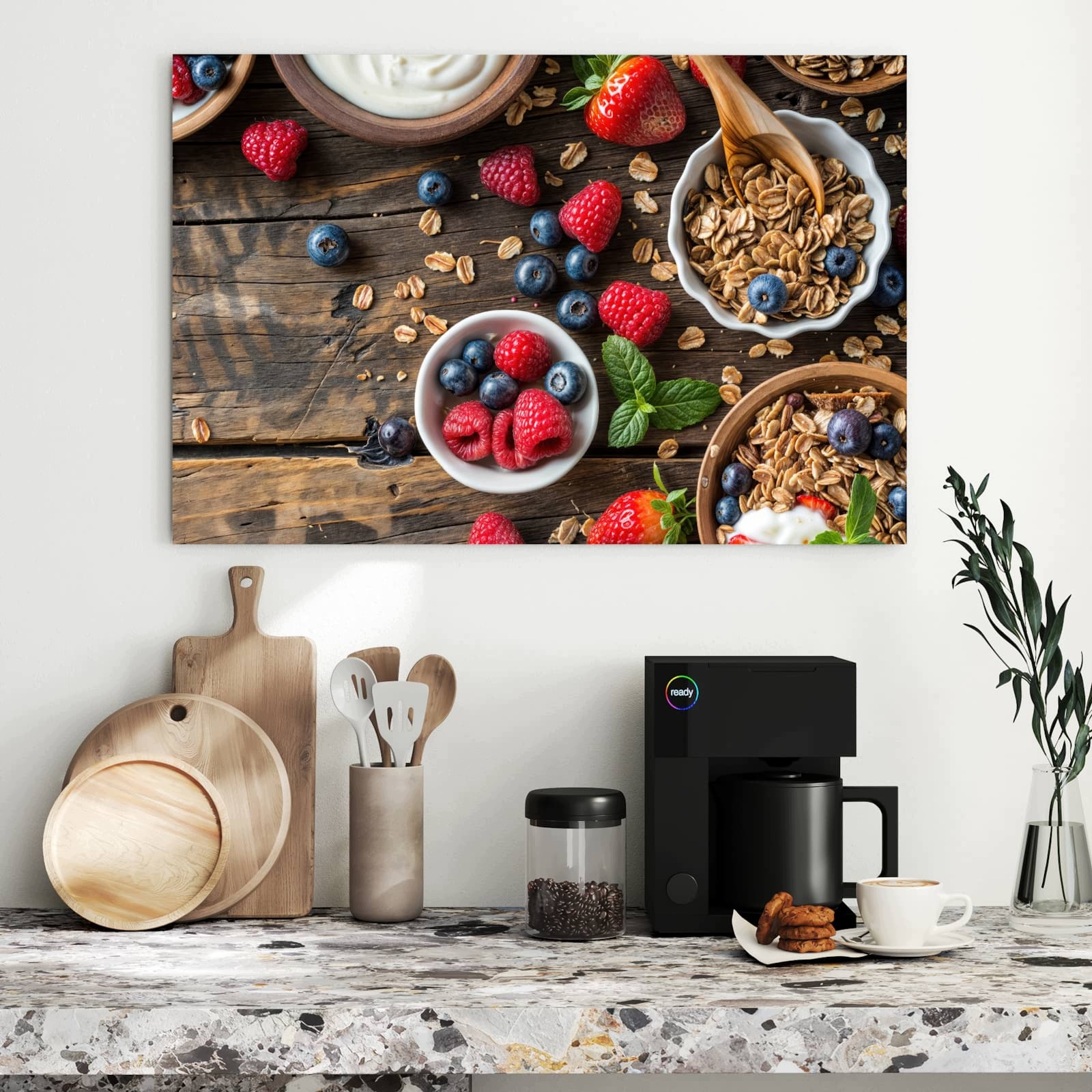 Magnetická tabule Snídaně Müsli 90 × 60 cm