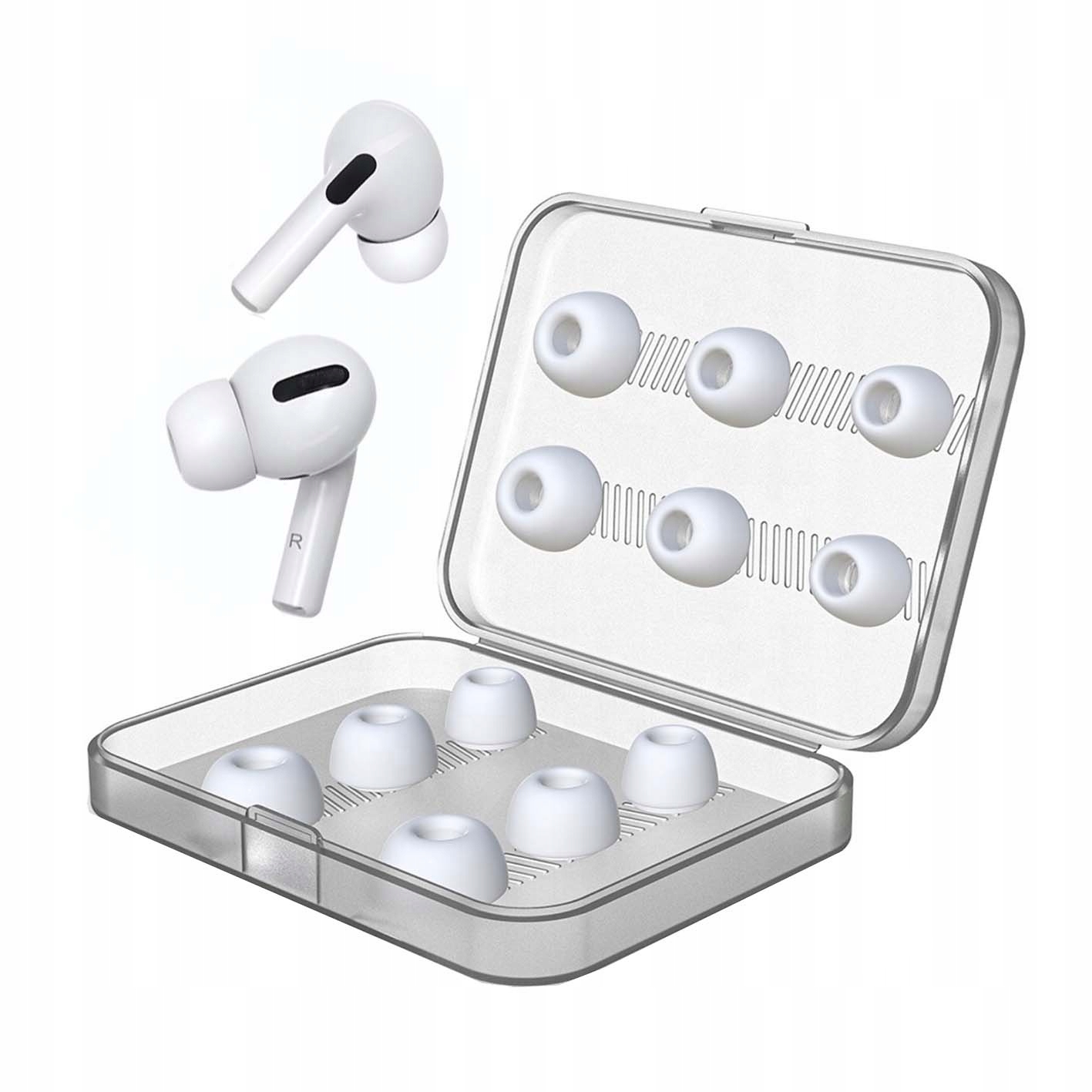 

Gumki Nakładki Douszne Białe Do Airpods Pro S M L