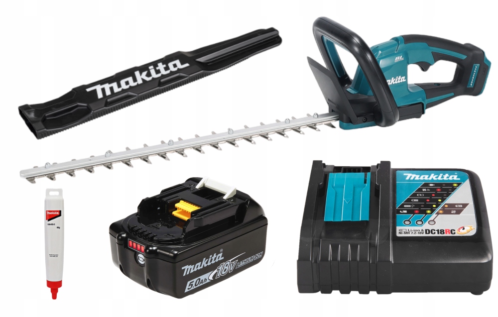 akumulátorové nožnice na živý plot 18V Lxt, 50 cm, Makita [DUH506RT] 5,0Ah