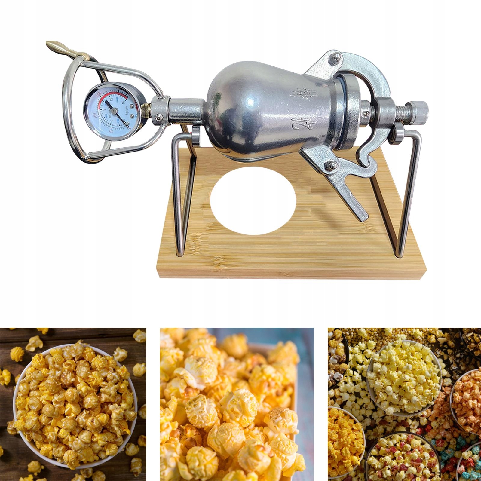 Ručně Klikový Výrobník Popcornu Ve Tvaru Dýně Ve Vintage Stylu