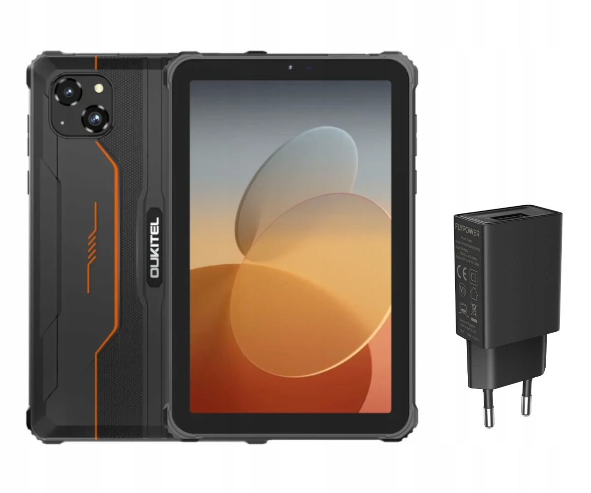 Tablet Oukitel RT3 Pro Lte 8" 4/128GB 5150mAh Pomarańczowy Ładowarka 10W