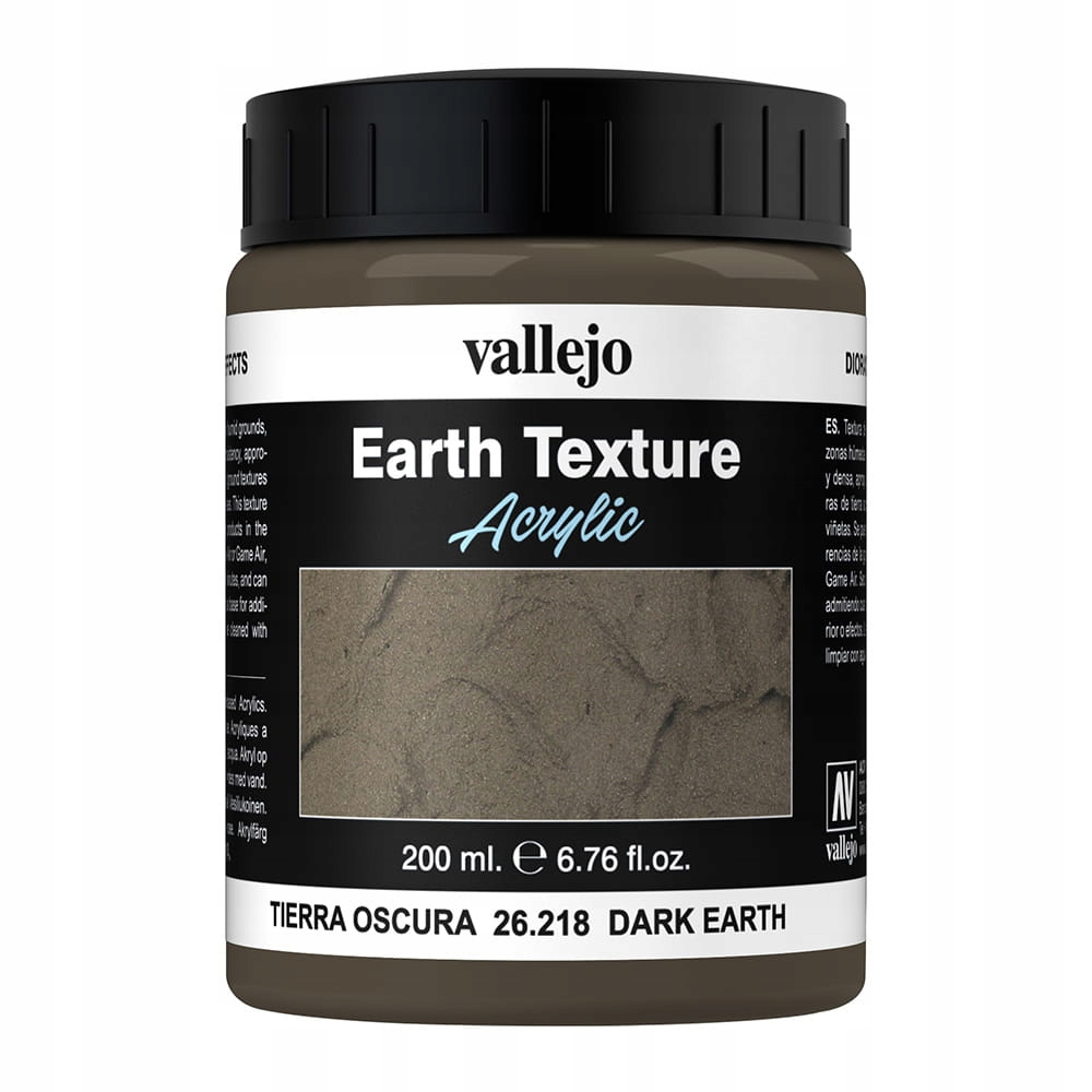 

Vallejo 26.218 Dark Earth Texture 200 ml.