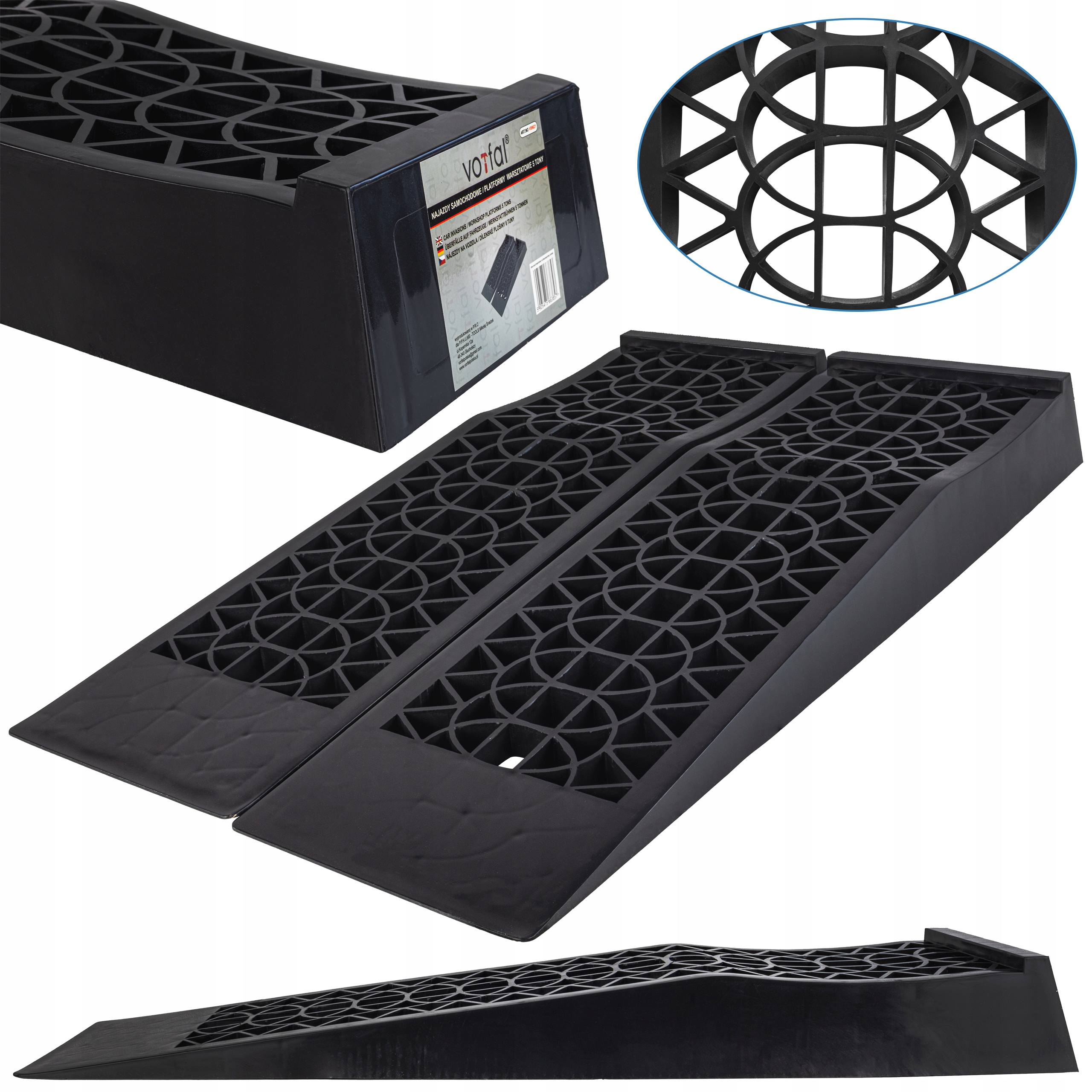 Nájezdy Do Auta Dílenské Rampy Nízkoprofilové Plošiny 5T Komplet