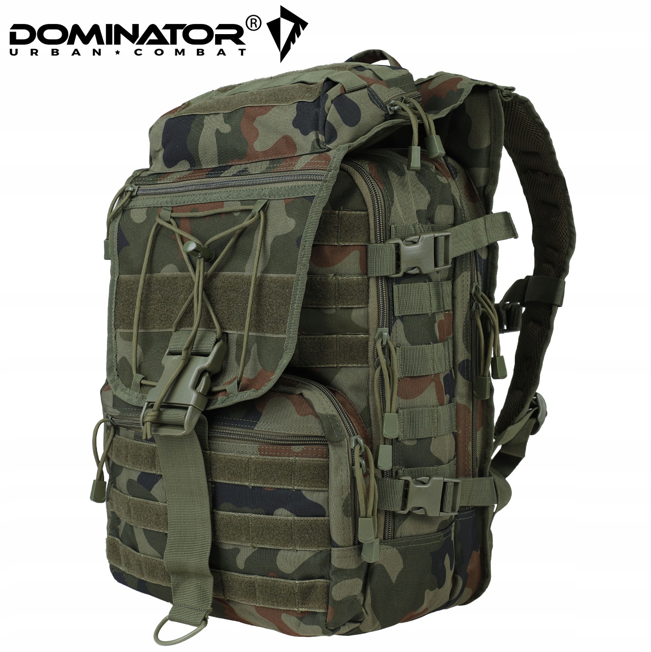 PLECAK WOJSKOWY TAKTYCZNY 45L DOMINATOR MOLLE MORO CAMO PL WOODLAND wz.93 Model Campground