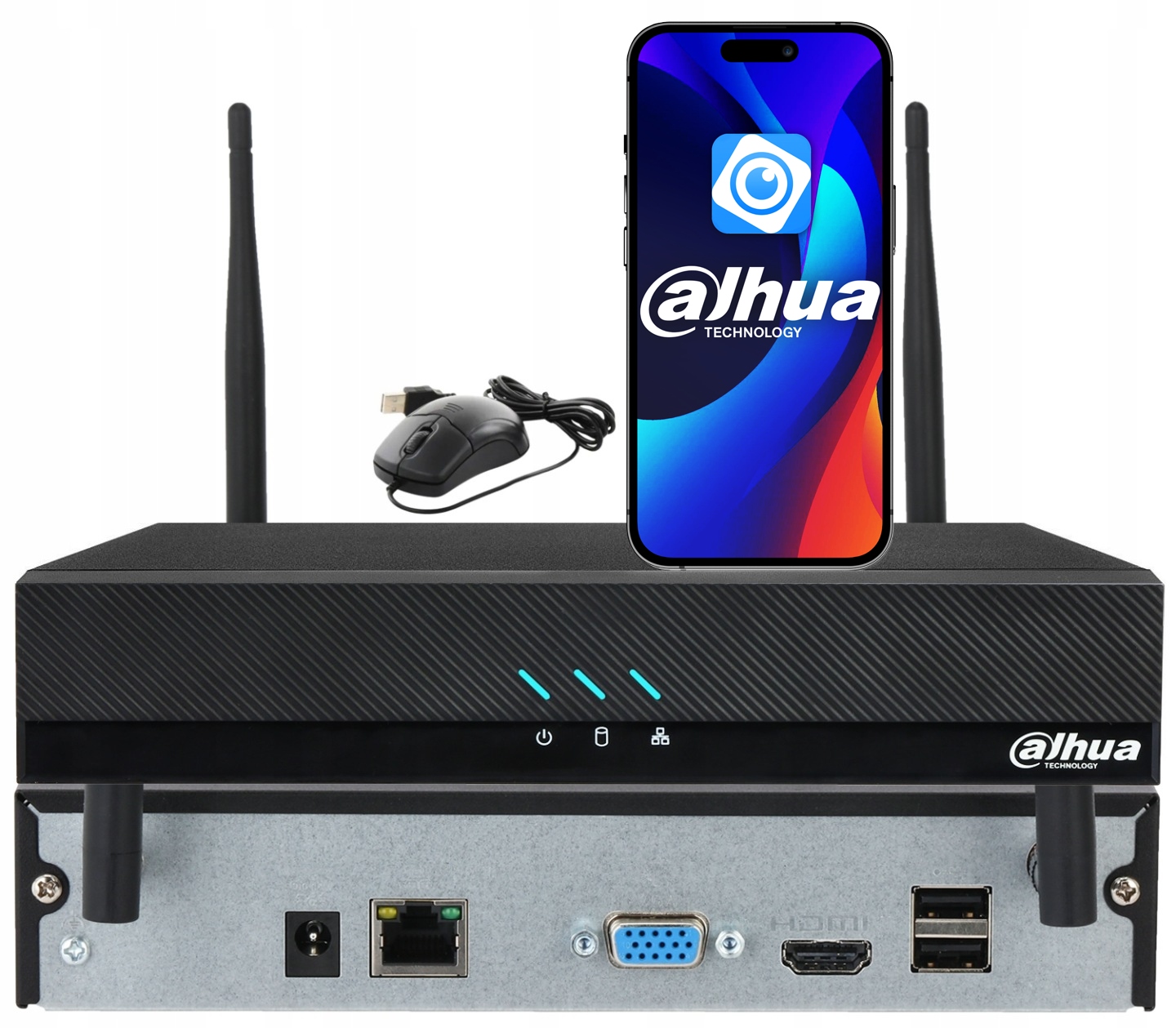 WiFi rekordér Dahua NVR2104HC-W 4-kanálový pro Ip WiFi kamery