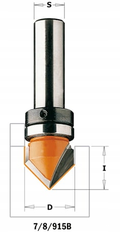 Cmt 715.190.11B Fréza Hm D=19 I=16 A=90 S=6 horní ložisko