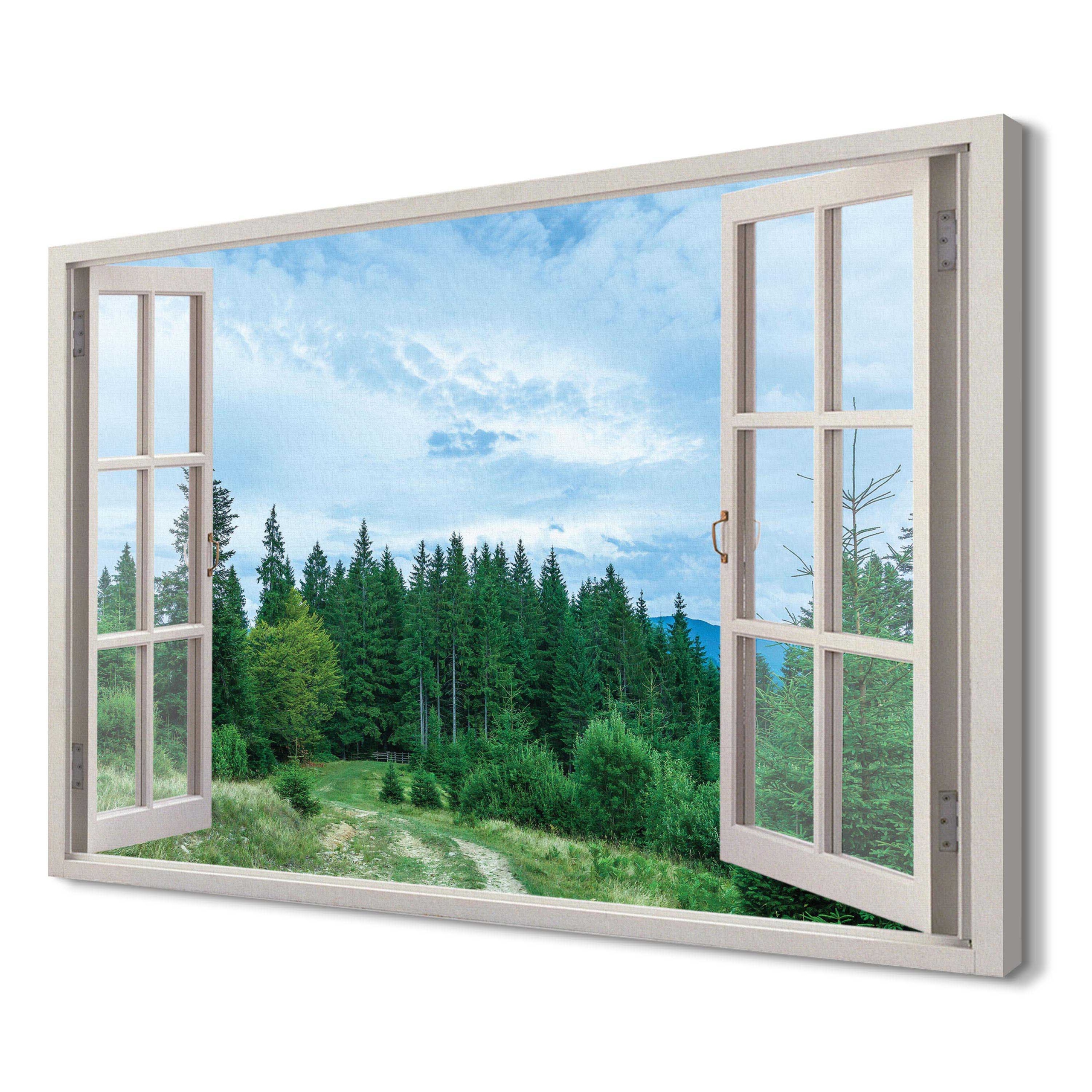 

Sosny las Karpatach Fotoobraz na płótnie 3d 120x80