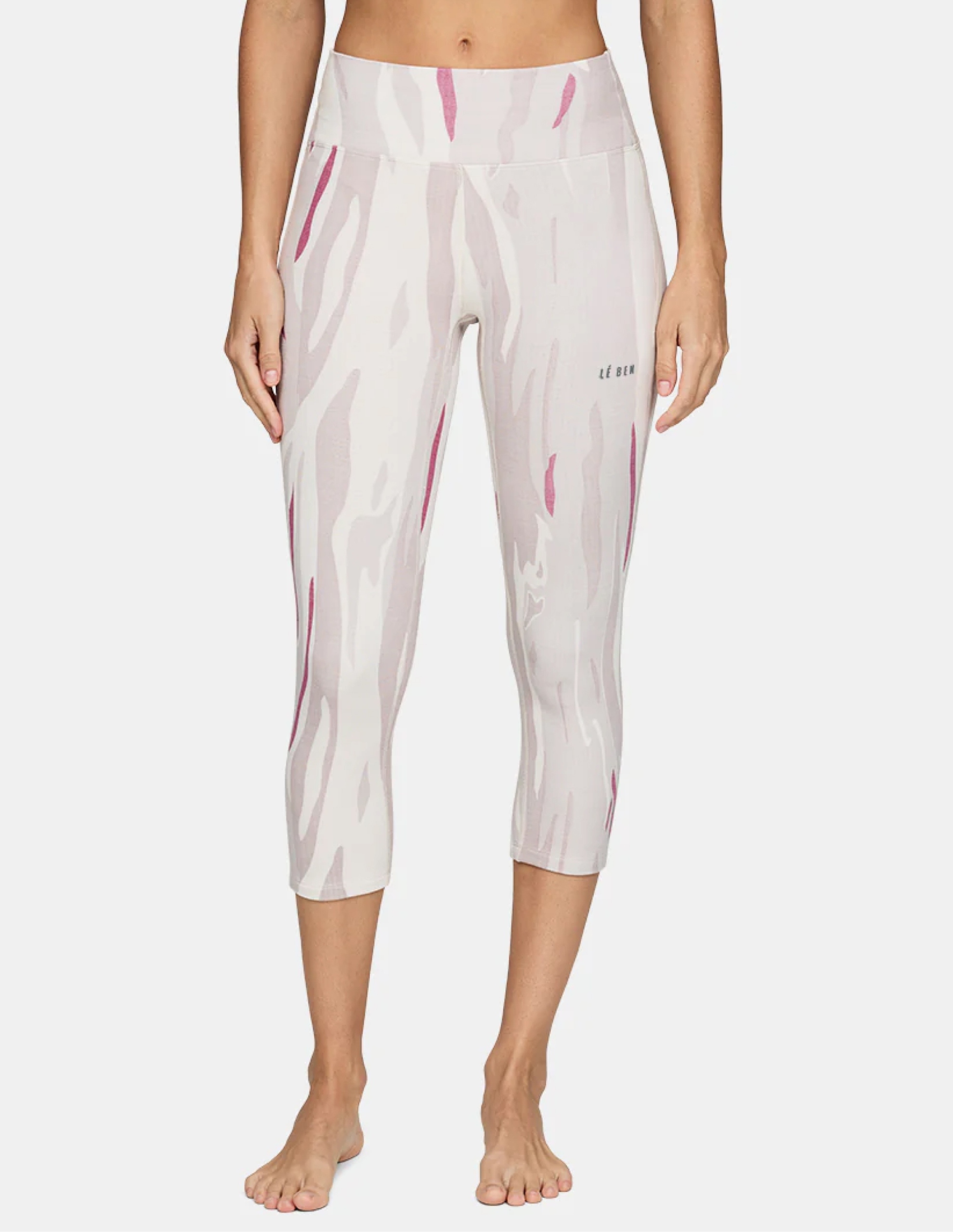 Legginsy termoaktywne 3/4 damskie Lé Bent Heavyweight Grid Fleece Merino M