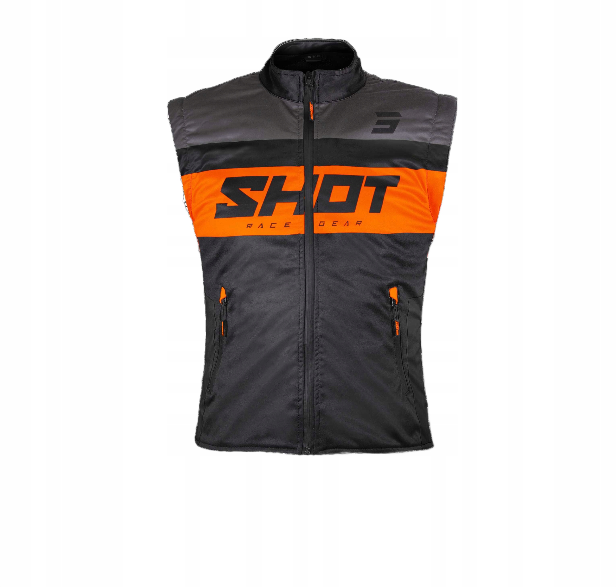 Motocyklová Vesta Shot Bodywarmer Lite Black/orange S A08-15A1-A03-08
