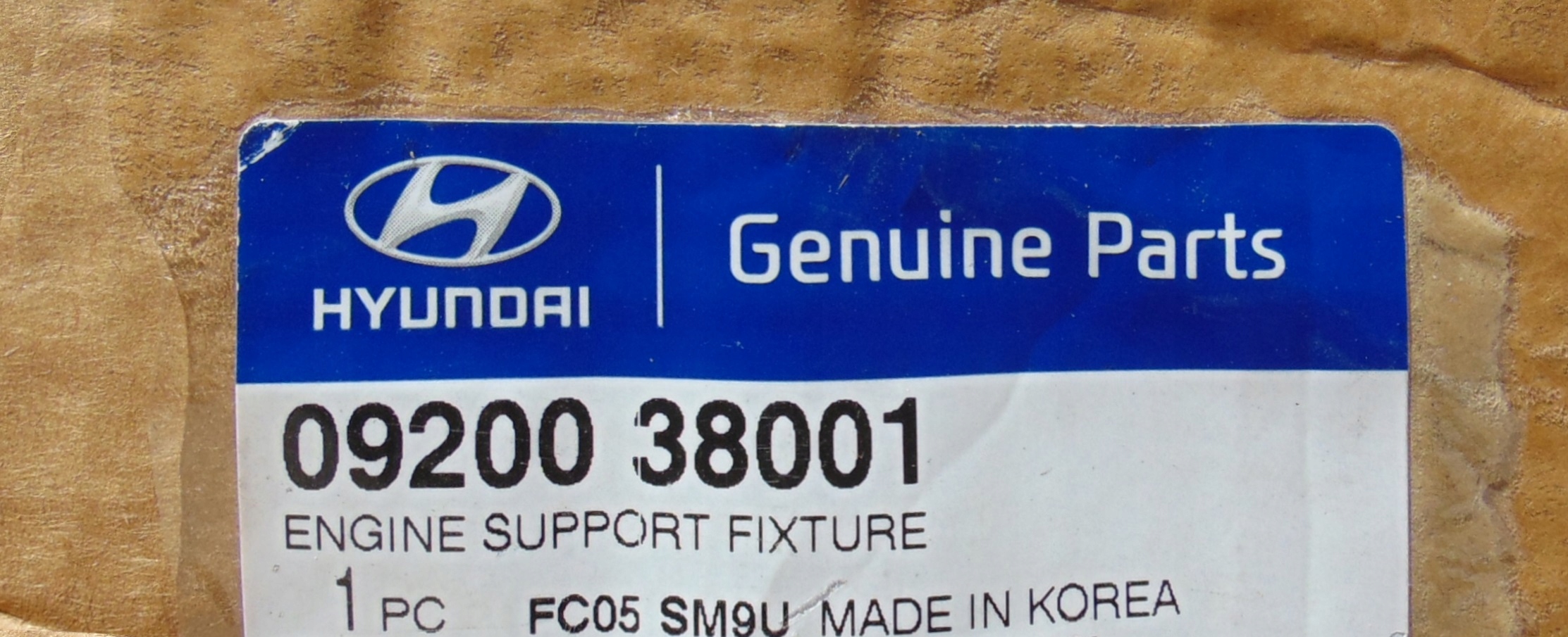 BELKA DO PODWIESZANIA SILNIKA HYUNDAI 09200 38001 Mark Hyundai