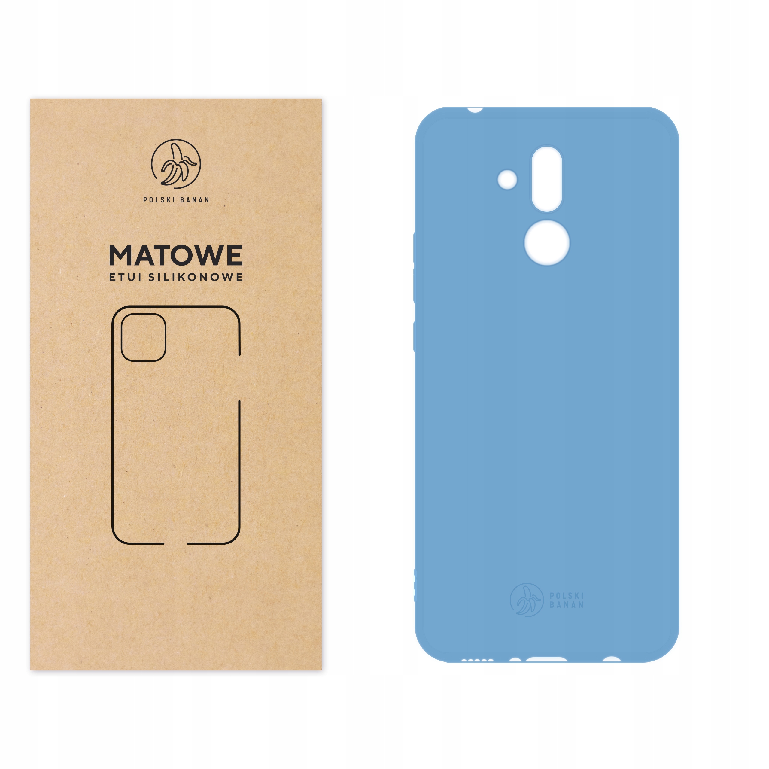

Etui Matowe do Huawei Mate 20 Lite błękitne