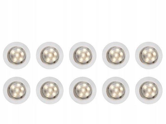 Bodová lampa terasa 45 mm Led IP67 12V teplá 10ks Maxi