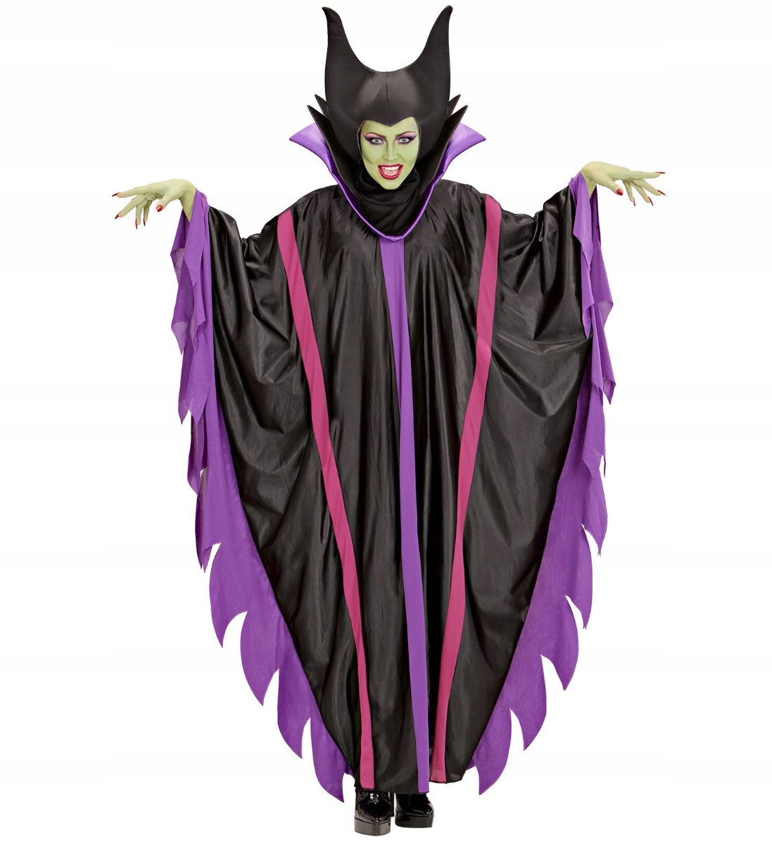Kostým Zloby Královny (Maleficent) Čarodějnice Halloween Kostým Velikost M
