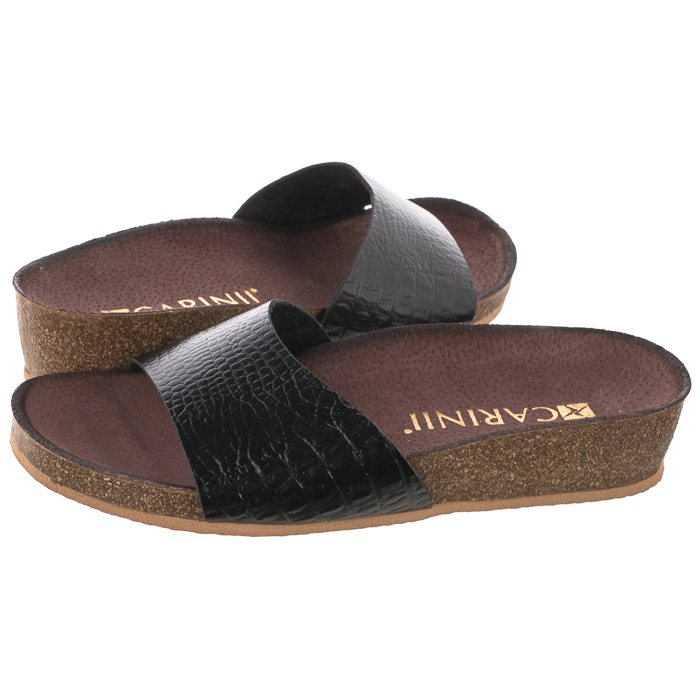 

Buty Damskie Klapki Skórzane Carinii Czarne B5614
