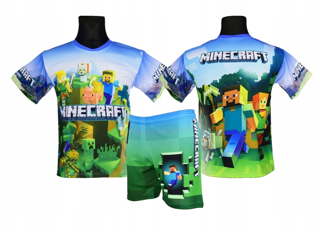 

Strój koszulka spodenki Minecraft Mn 1 rozm. 146