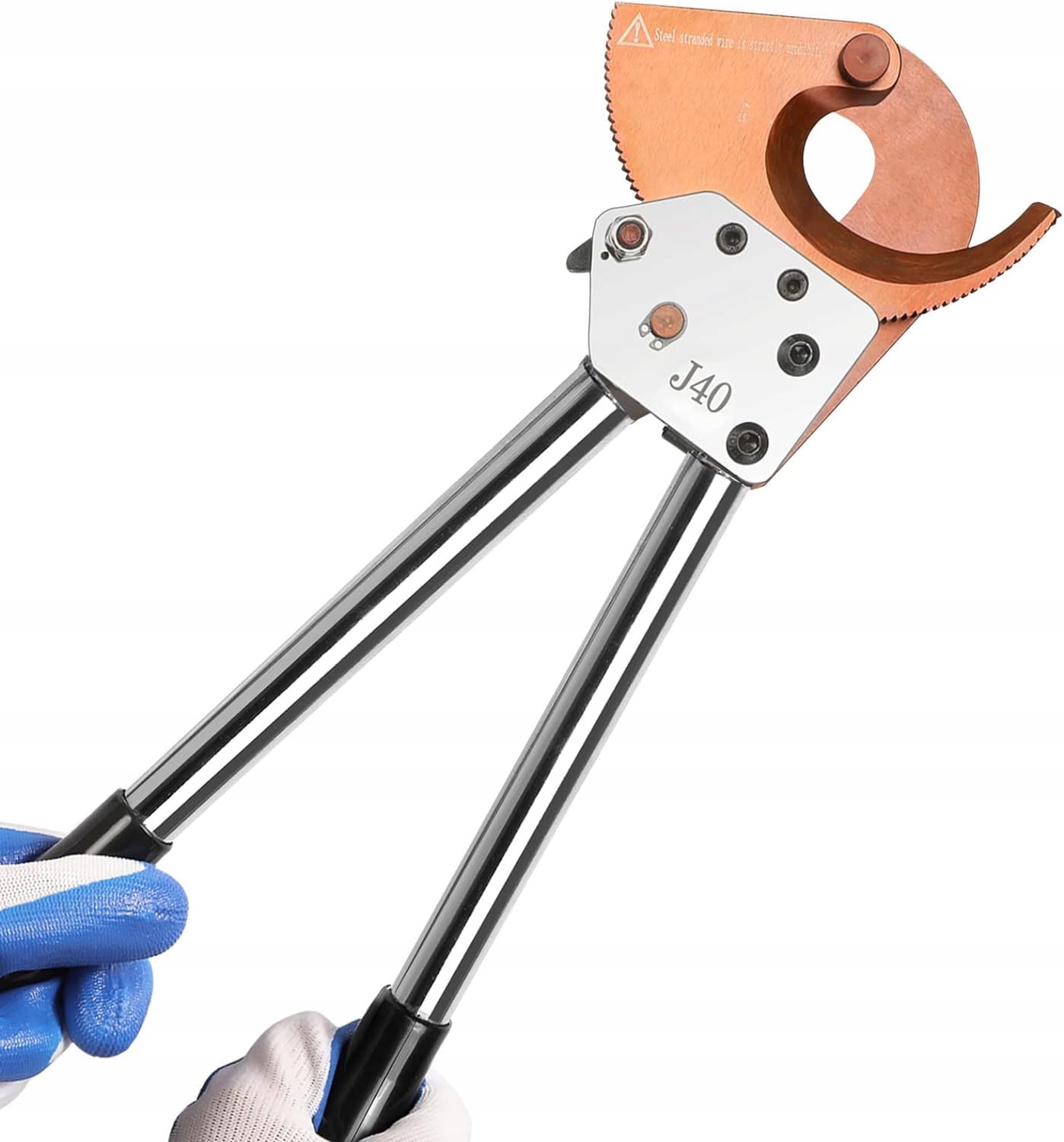 Nožnice na zacvaknutie káblov J40 300 mm2 Rezačka Izolované