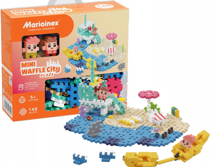 

Wafle Mini Zestaw City Plaża Klocki 148 Szt
