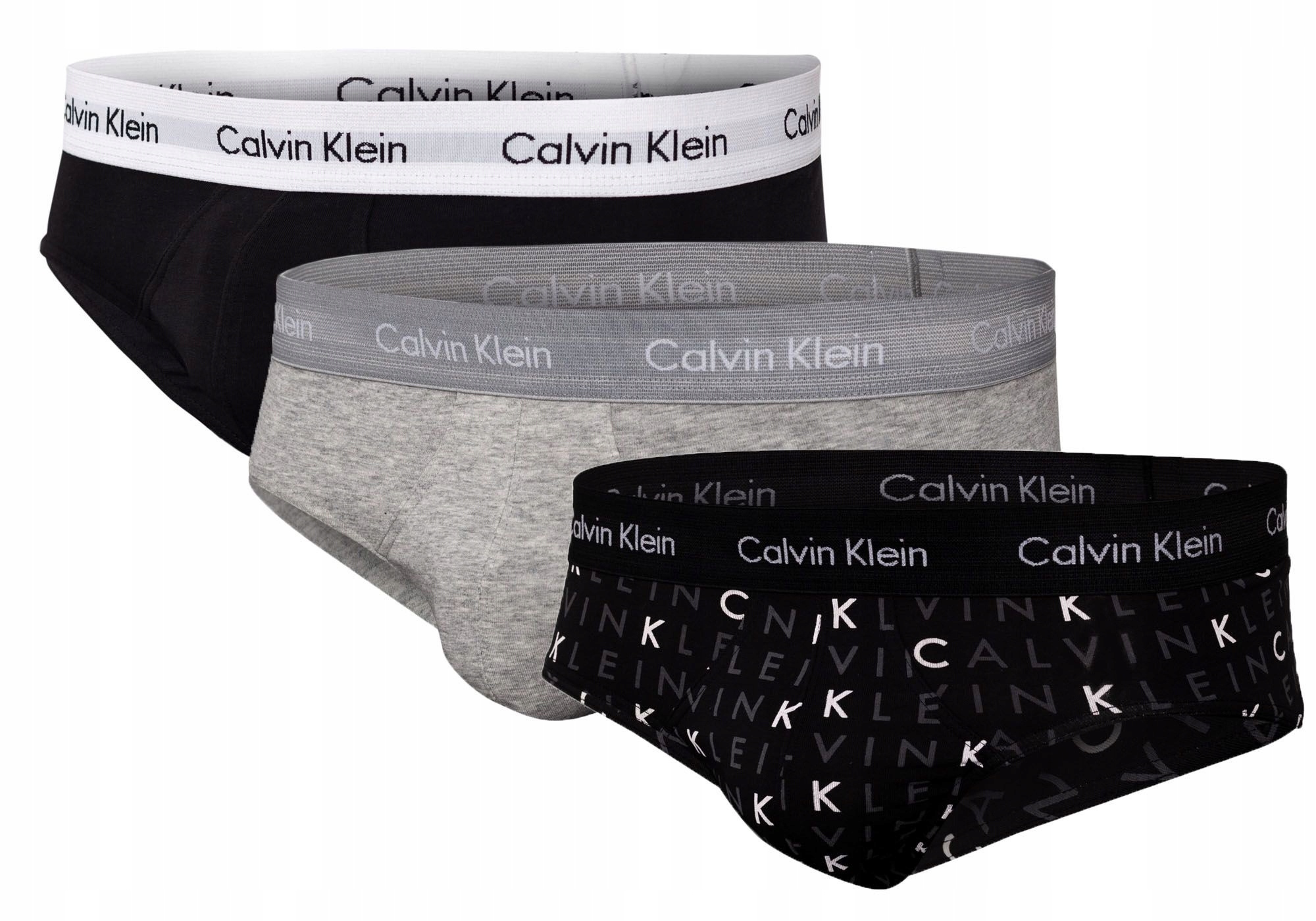 

Calvin Klein Majtki Męskie 3 Pak Black/grey r. XL