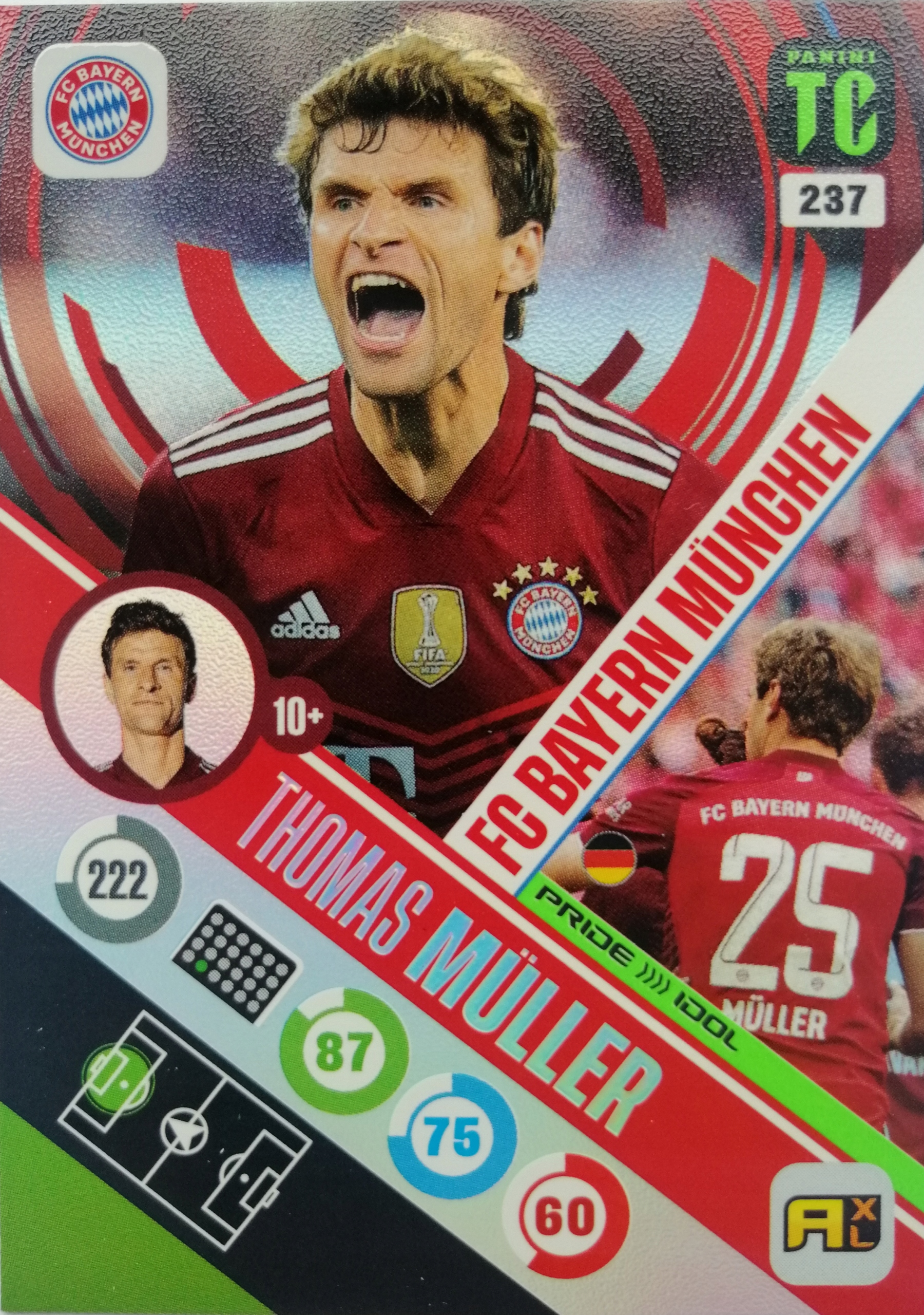 Panini Top Class Pride Idol 237 Muller Bayern