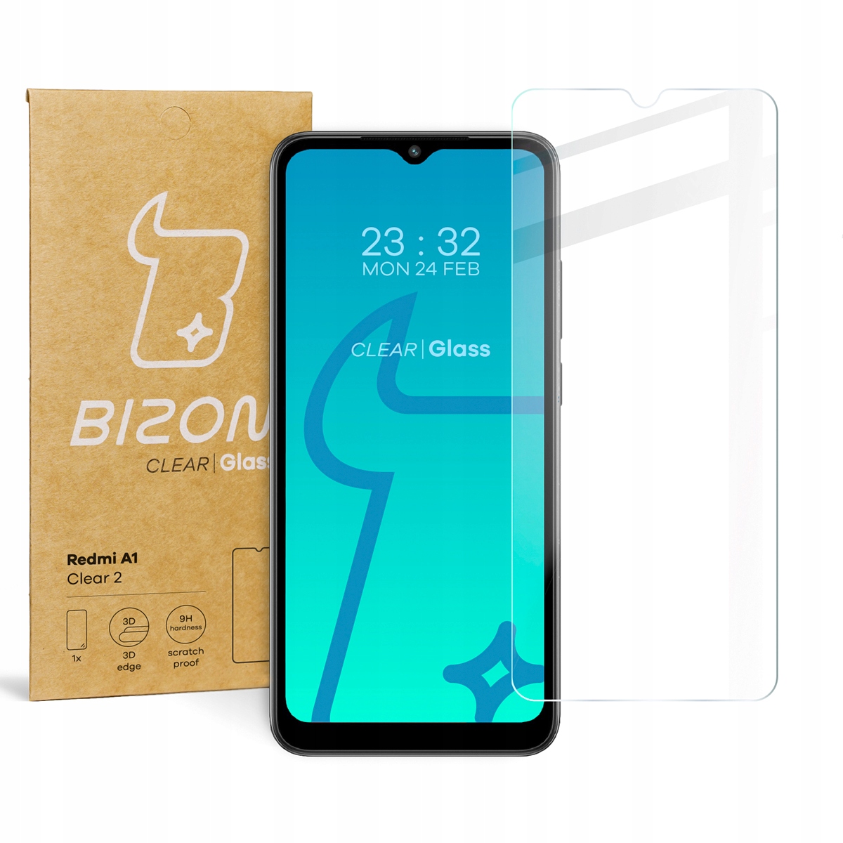 

Szkło hartowane Bizon Glass do Redmi A1, szybka