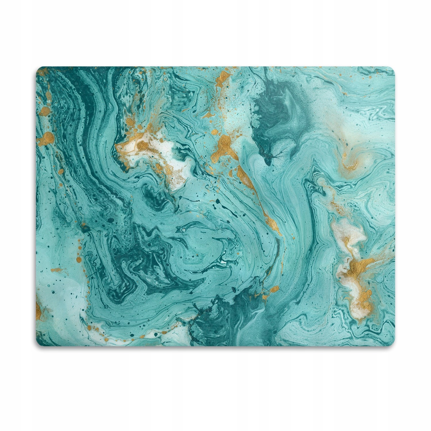 Levně Podložka pro psa pod misku Tyrkysové vzory 90x60