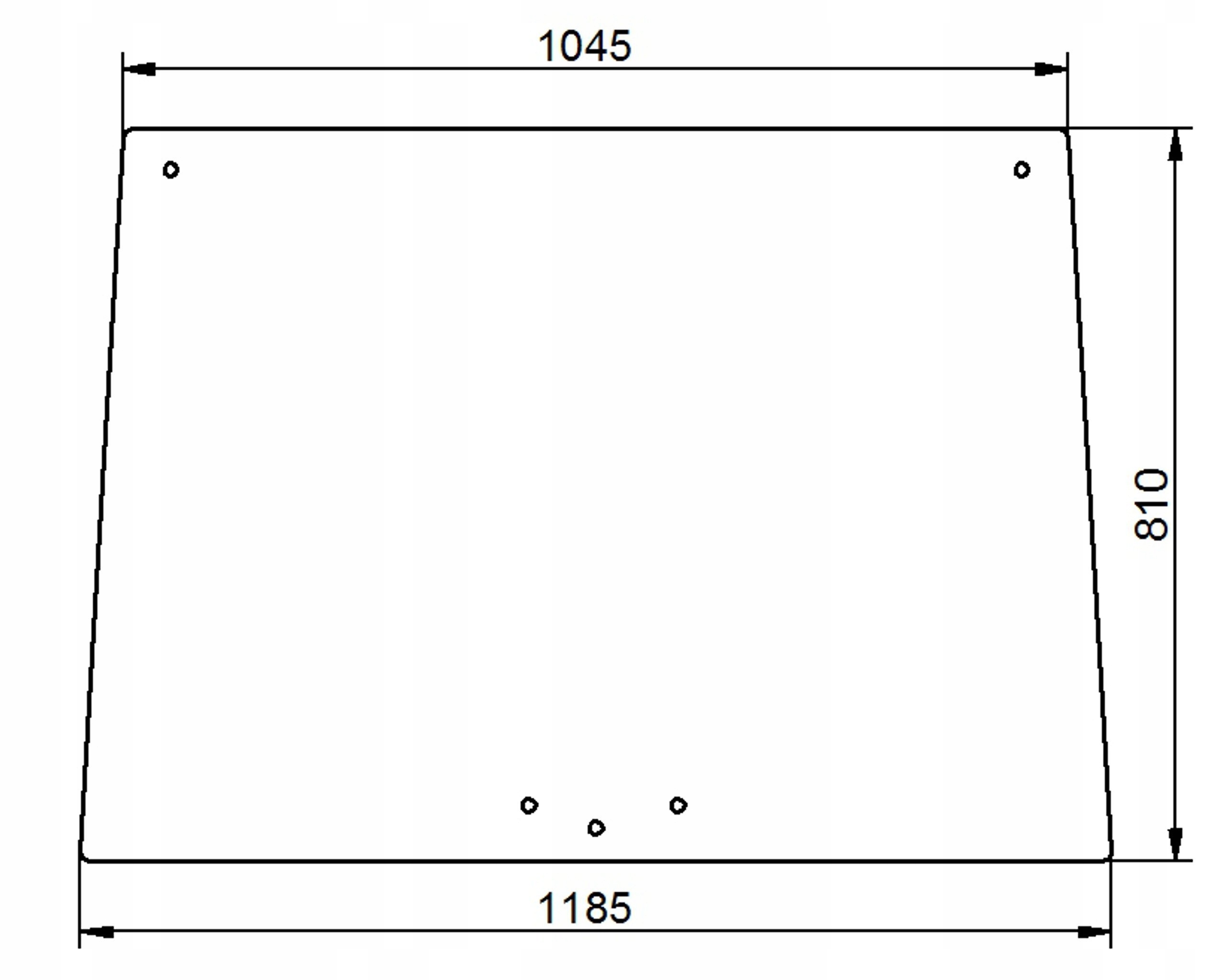 sklo Case kabina Deluxe standard Silent přední