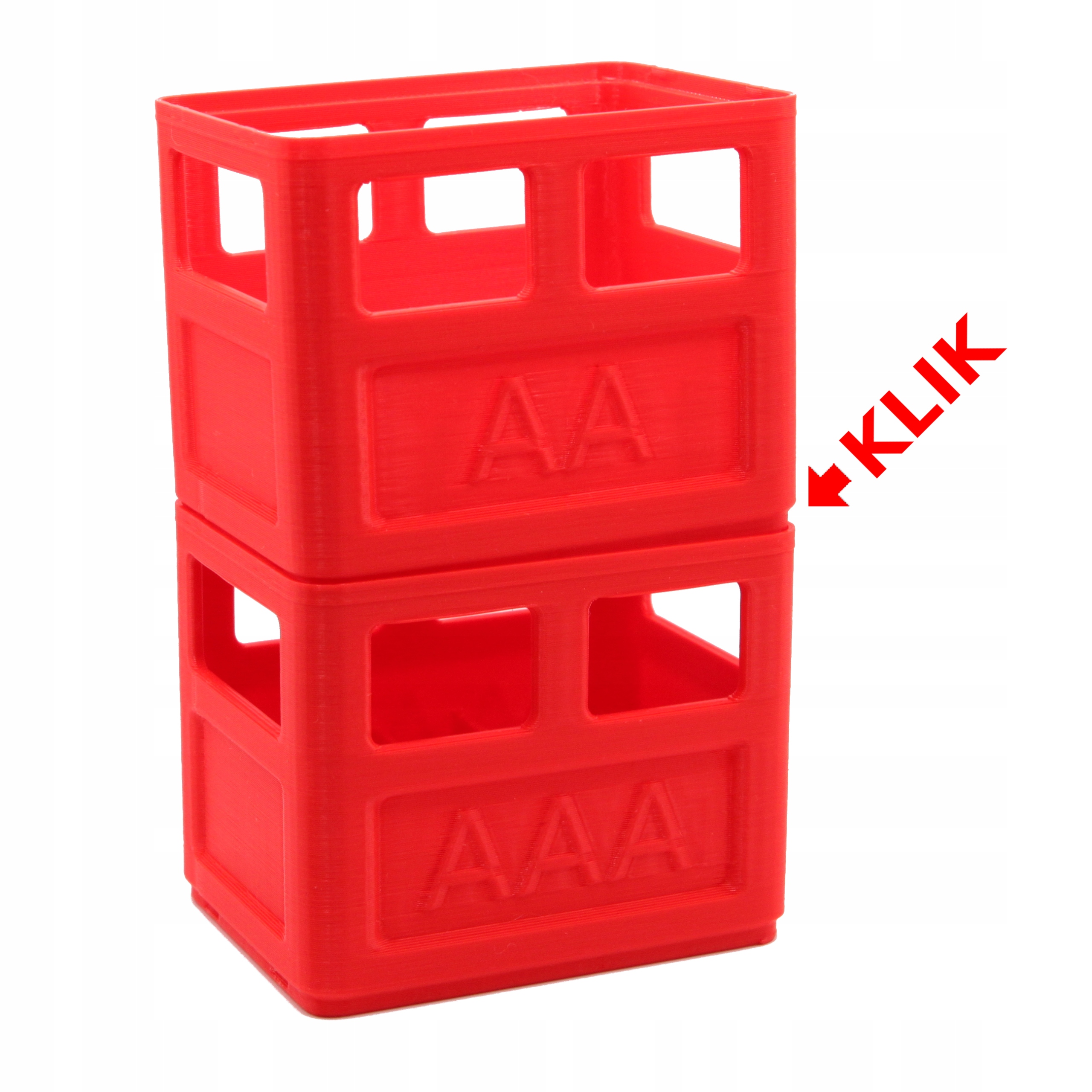 Organizer pojemnik na baterie modułowy zamykany - AAA Model BA-01