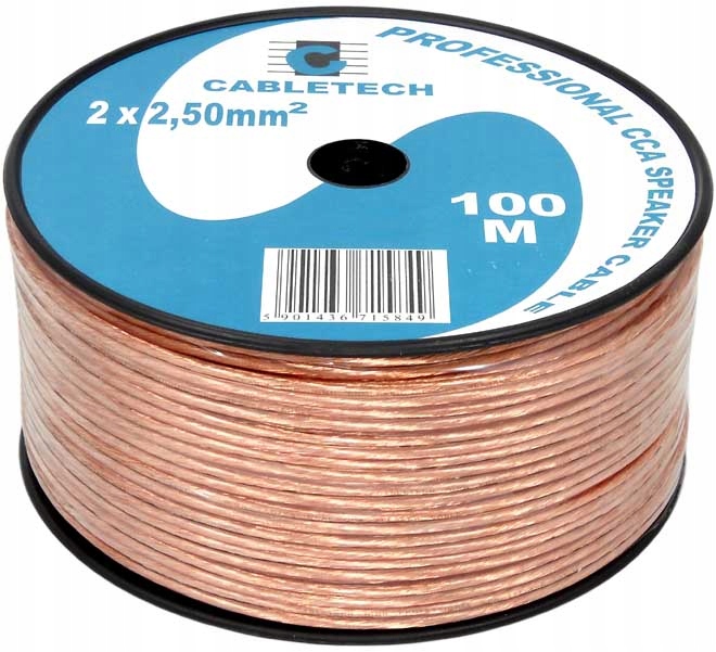 

Przewód Głośnikowy Kabel Cca 2x2,5 mm 1 m
