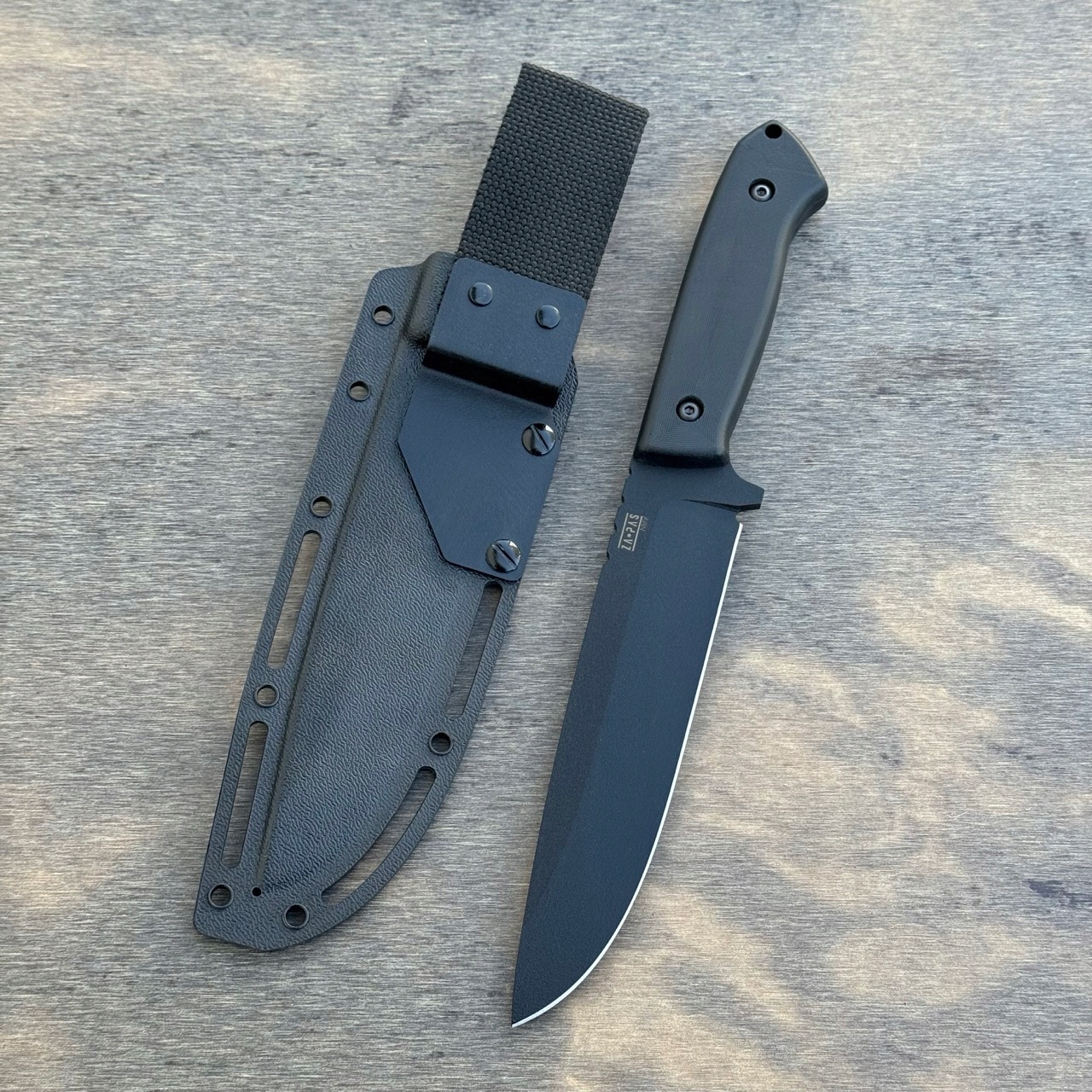Nůž pro přežití Za-pas Knives Expendable černé ostří Nmv G10| pochva