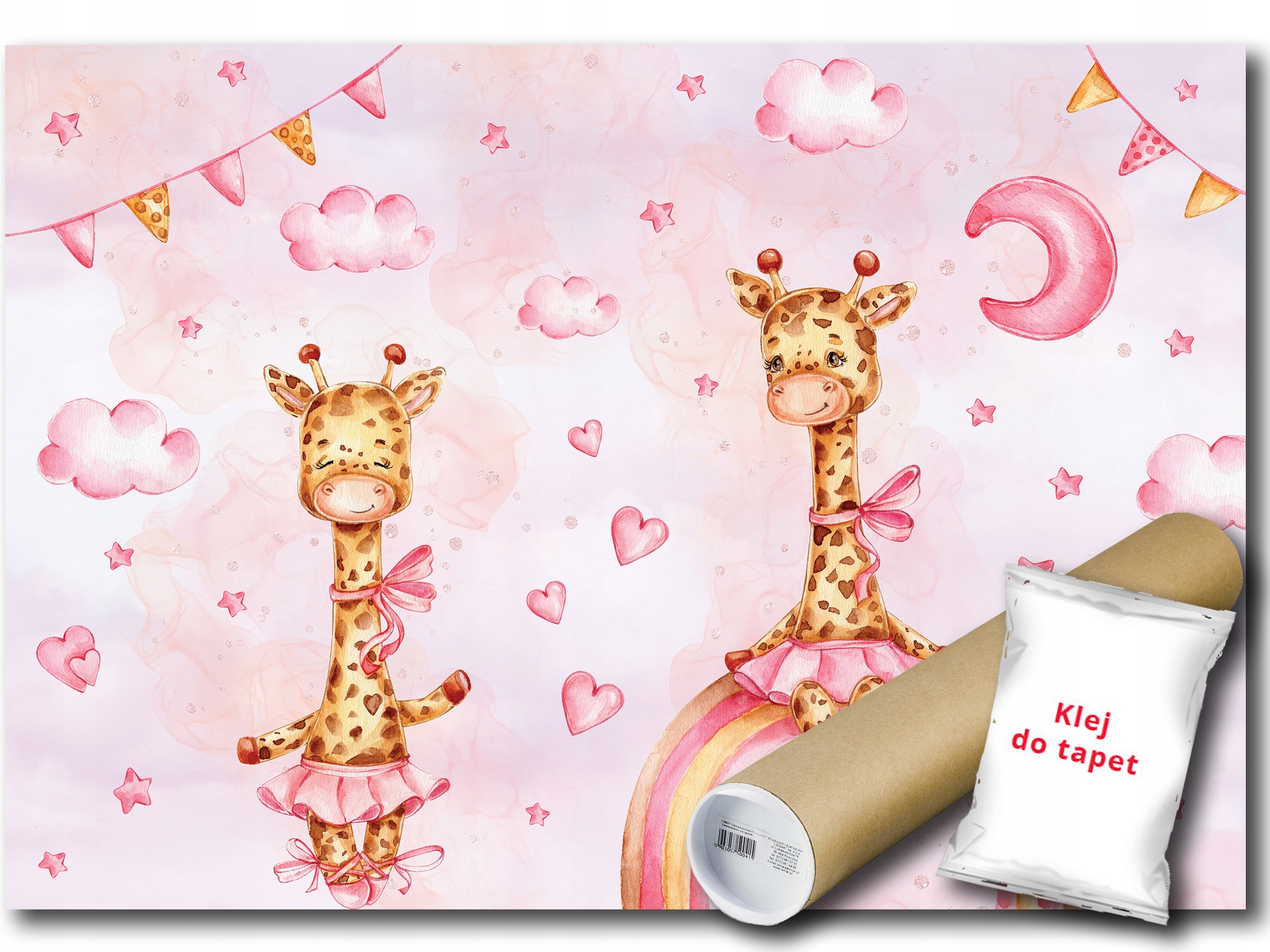 Fototapeta Flizelina Žirafa Nebe Duha 416x254