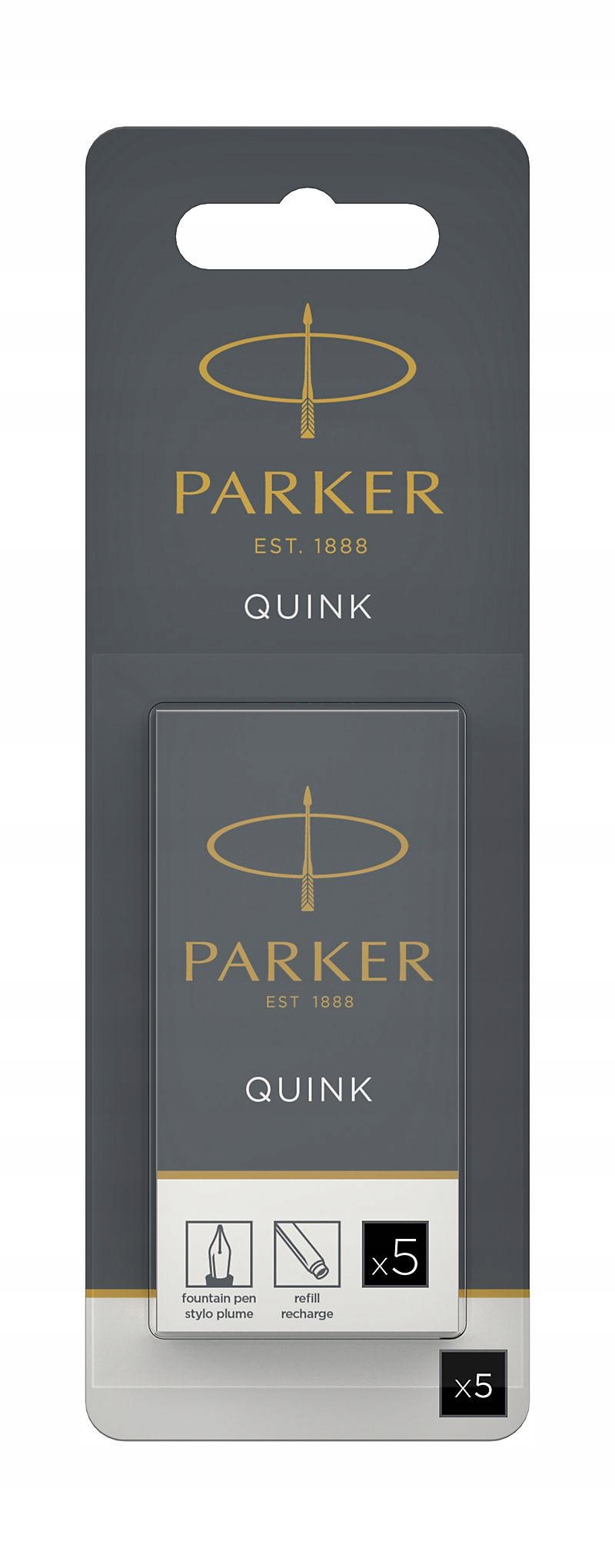 

Naboje do piór Parker standard czarne 5 szt. blis.