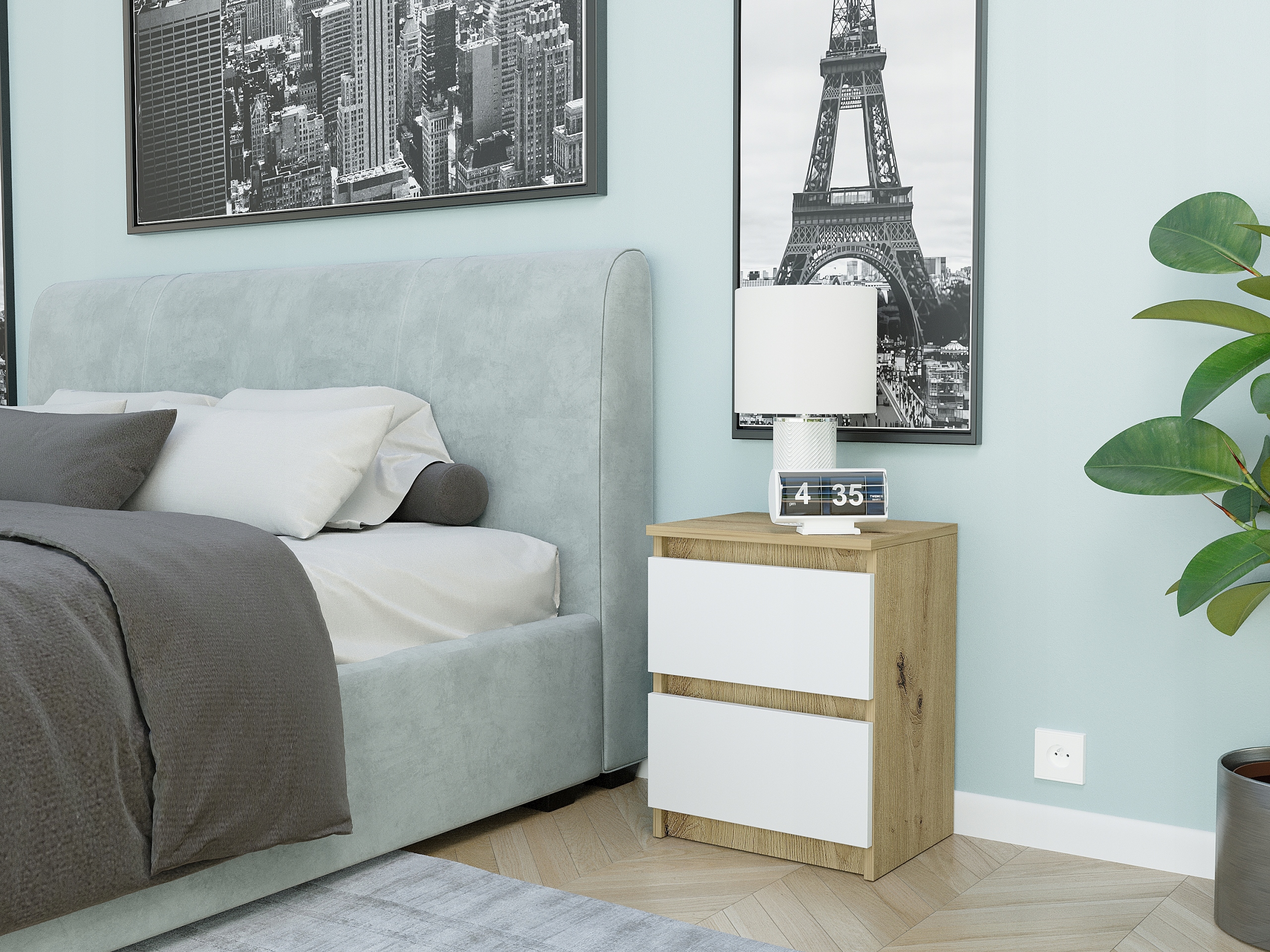 Szafka nocna komoda stolik 40cm R-2 ARTISAN MIX