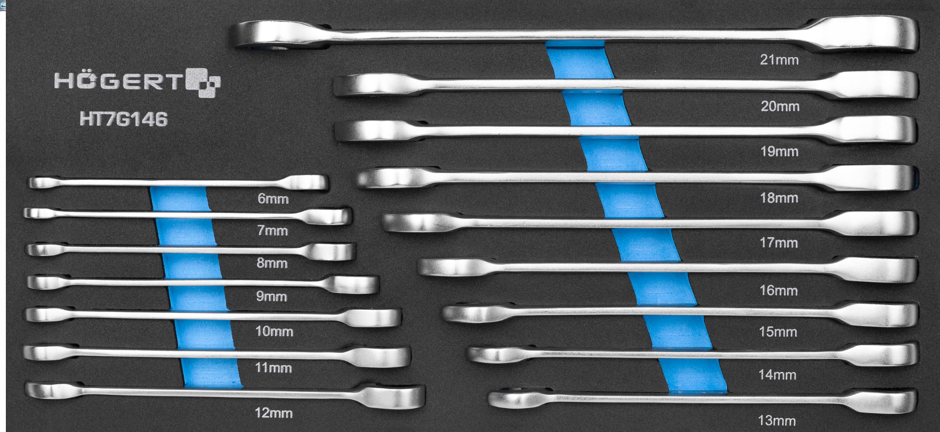 

Hogert Wkład Zestaw Klucze Z Grzechotką 6-21mm 16e