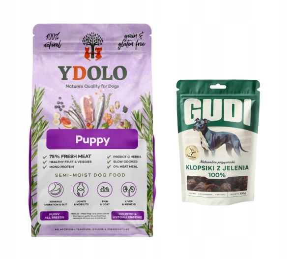 Levně Ydolo Puppy Vepřové maso Iberico a Ryby+ Gudi Klopsiki z jelena 100 g