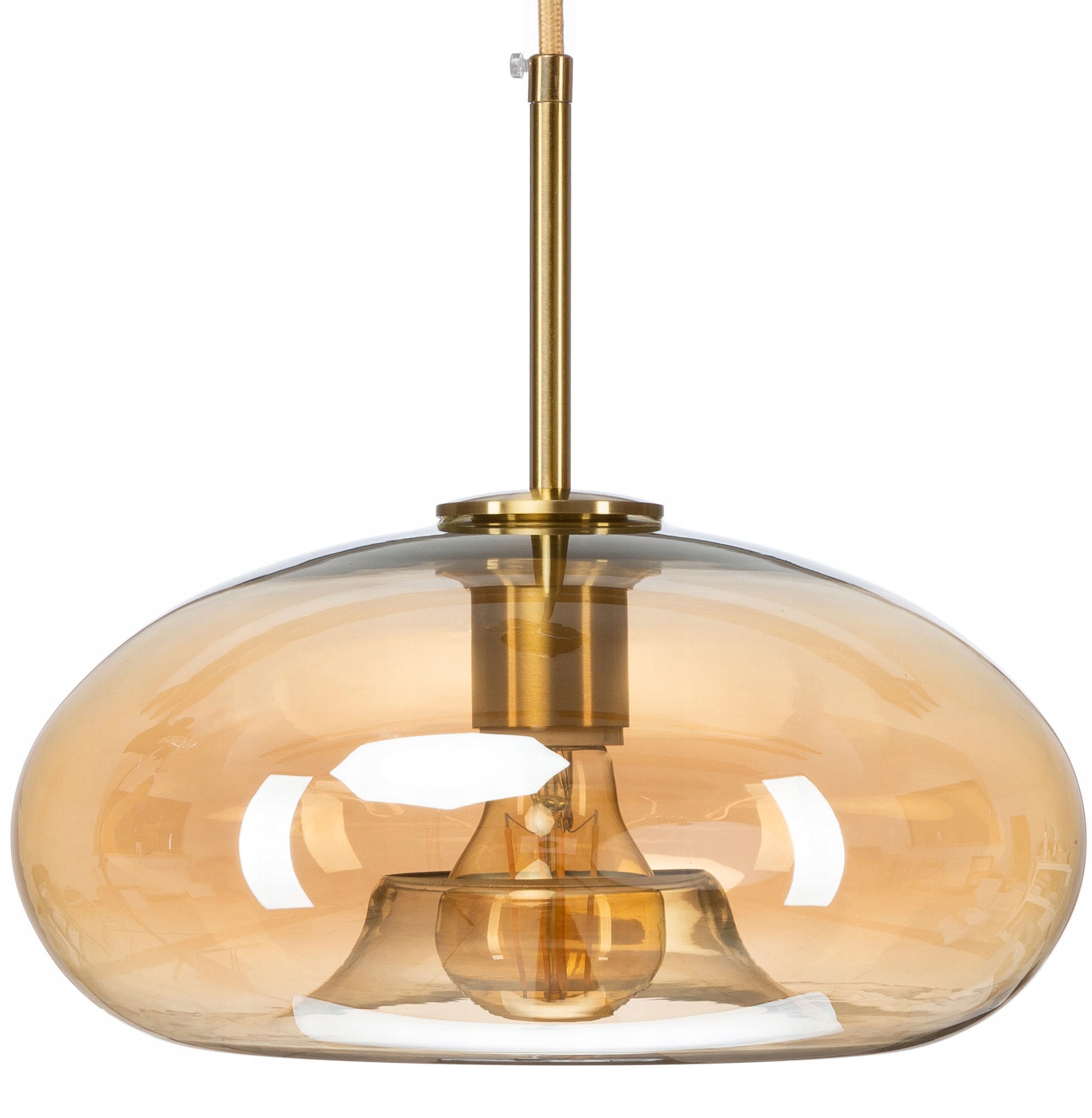 Lampa wisząca szklana bursztynowa Paris Ufo