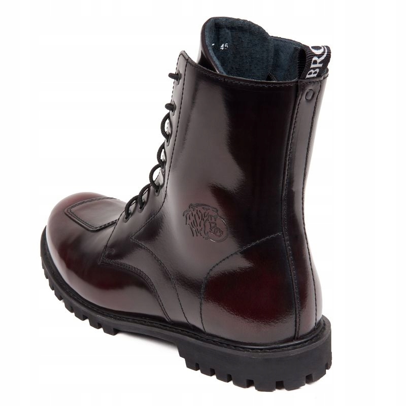 Buty trapery glany męskie BROGER MONTANA Wine 45 Rozmiar 45