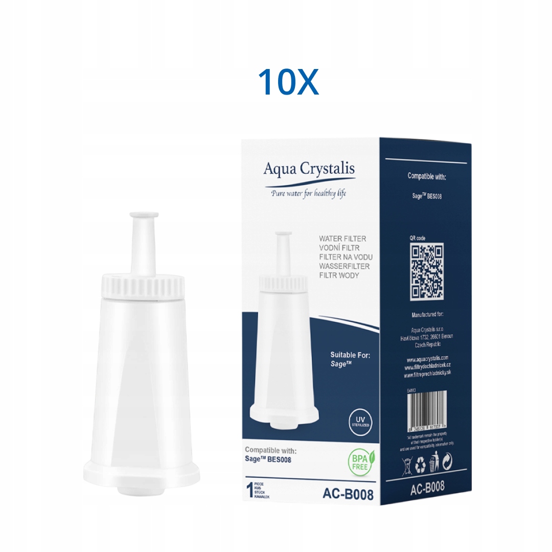 Vodní filtr Aqua Crystalis AC-B008 do kávovarů značky Sage (Náhrada filtru