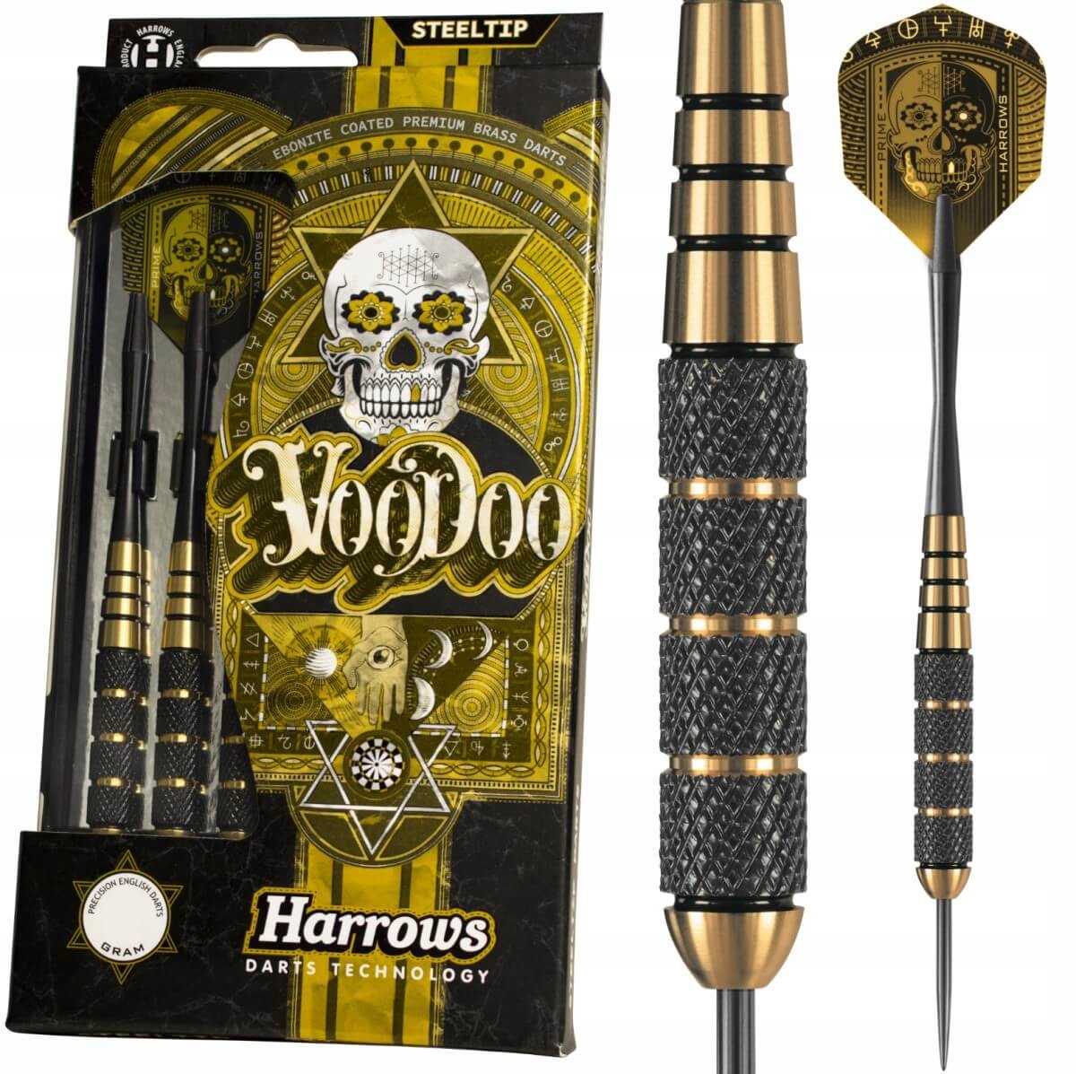 Lotki Rzutki Dart Harrows Voodoo Brass Mosiężne 25g
