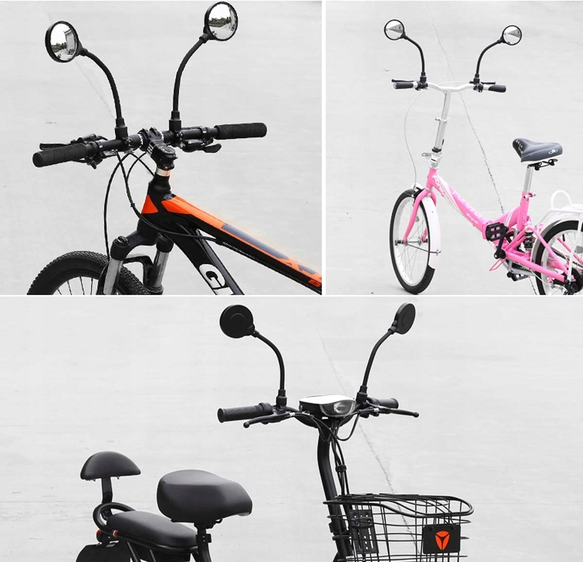 ВЕЛОСИПЕДНІ ДЗЕРКАЛА ЗАДНЬОГО ВИДУ КОМПЛЕКТ 2 шт