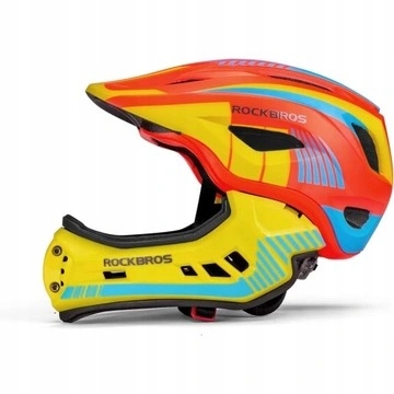 Cyklistická přilba pro děti S 48-54 cm, nastavitelná, s ochranným krytem brady