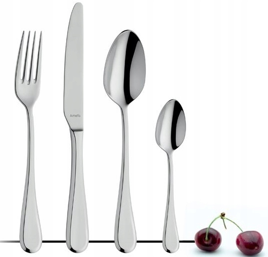 AMEFA 60 SZTUĆCE ZESTAW 8050 DRIFT MODERN OBIADOWE Z WIDELCZYKAMI 12 OSÓB Stan opakowania oryginalne