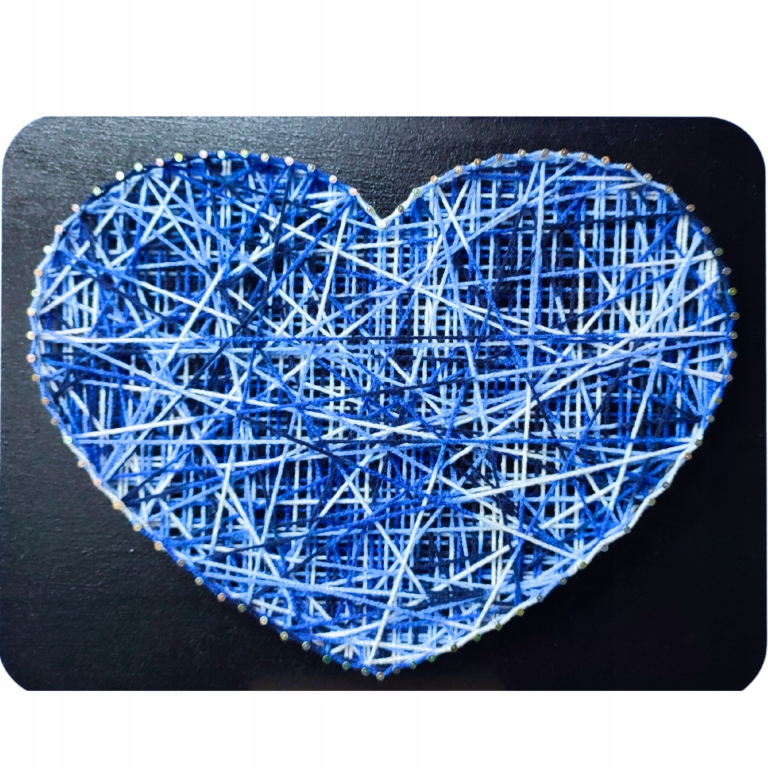 Srdce multicolor – Kreativní sada String Art Box