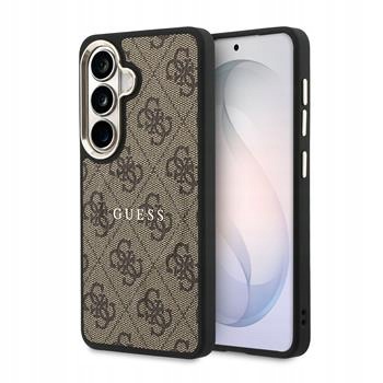 Stylowe Etui Guess Gold Frame small logo Samsung Galaxy S26+ Oryginał brąz